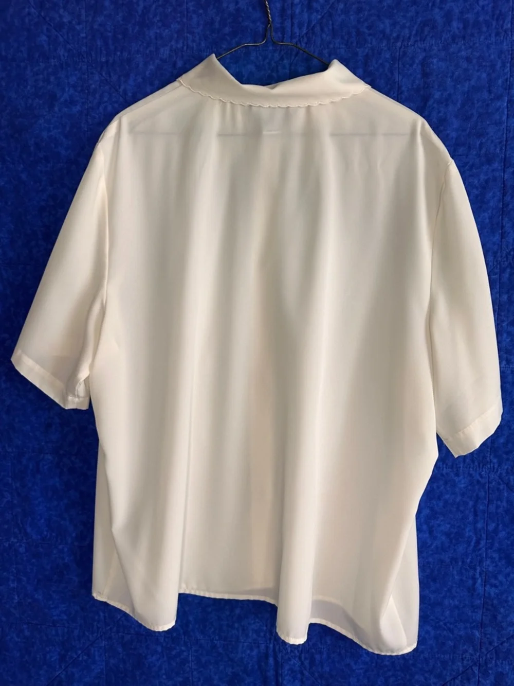 Vintage 80s Set Of 3 Blouses Lace White Cream Victorian Embroidered Women’s 20W - Picture 12 of 14